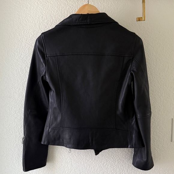 ALLSAINTS ELLIS LEATHER BIKER JACKET - Picture 12 of 15